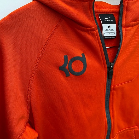 Youth Kevin Durant Nike Therma-Fit Full Zip Athletic Hoodie Jacket - Picture 3 of 13